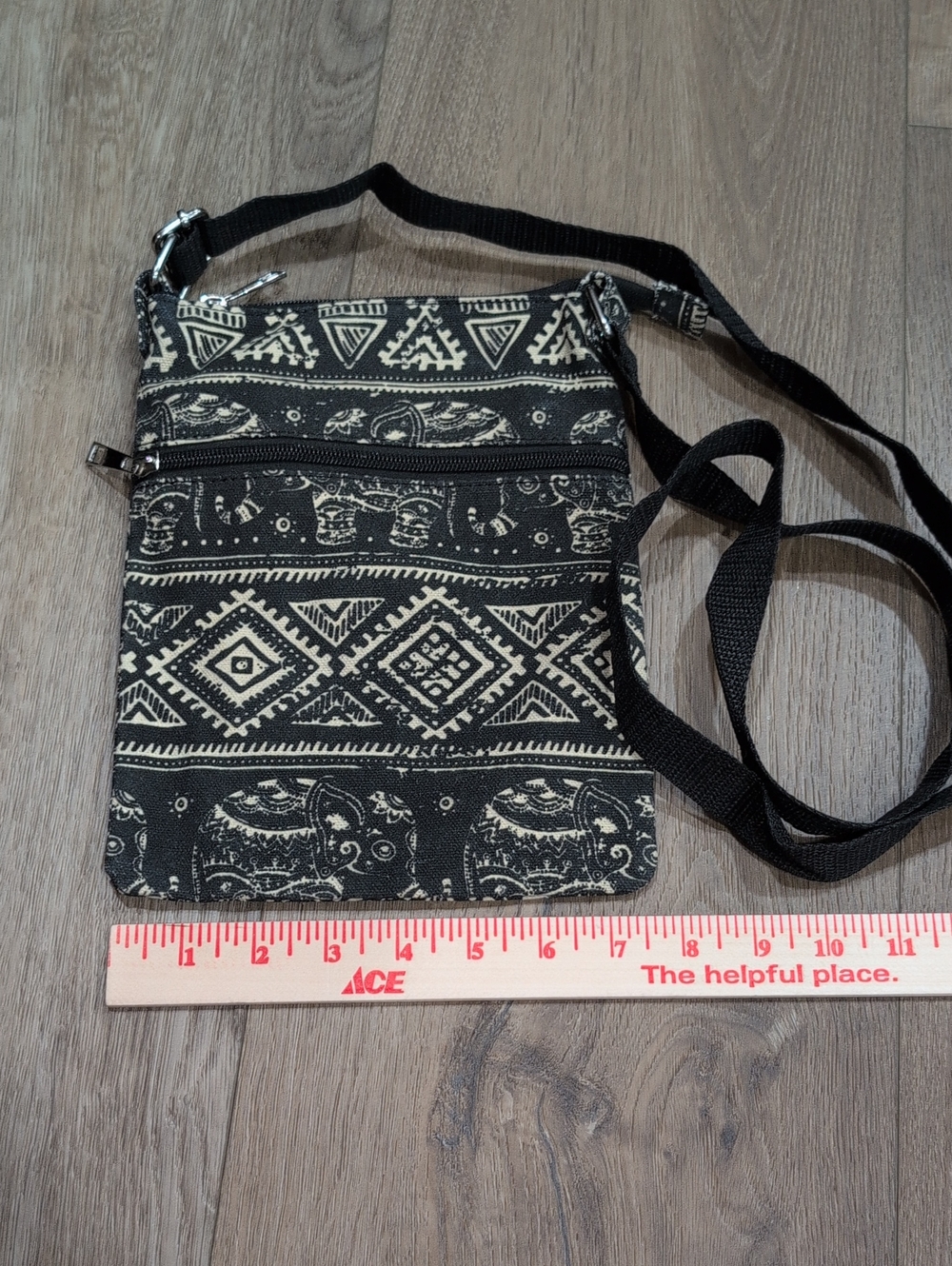 Crossbody Bag with Thai Print